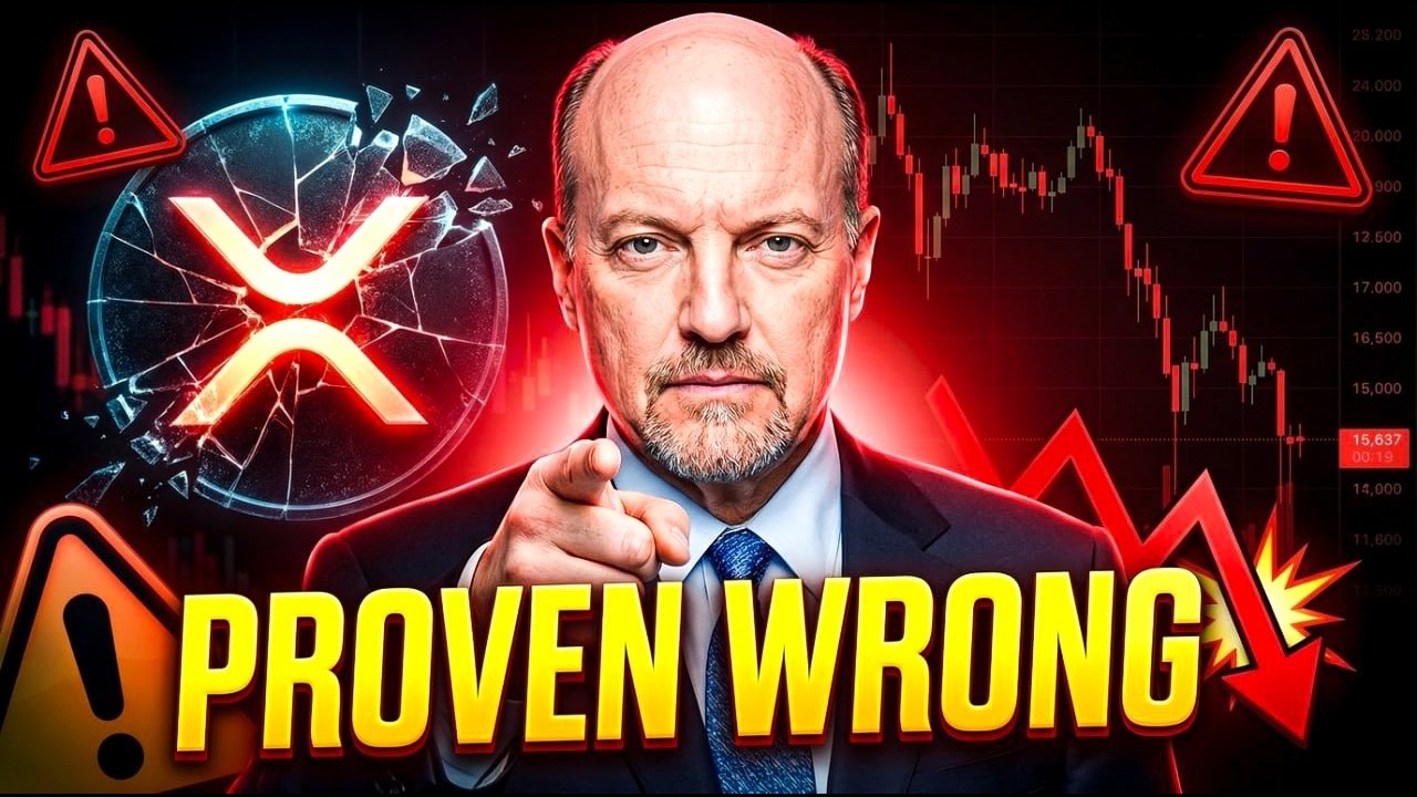 XRP NEWS TODAY Jim Cramer’s XRP Call Collapses — The Market Just Proved Him Wrong