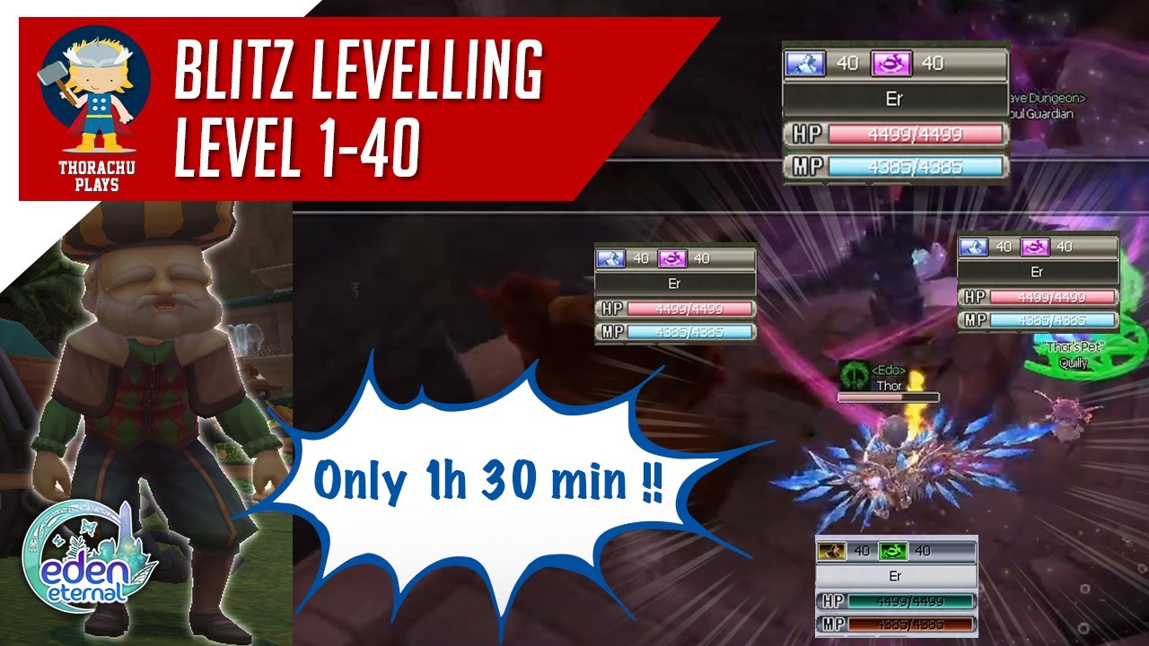 BLITZ LEVELLING LV 1-40 IN 1,5 HOURS!! Eden Eternal US
