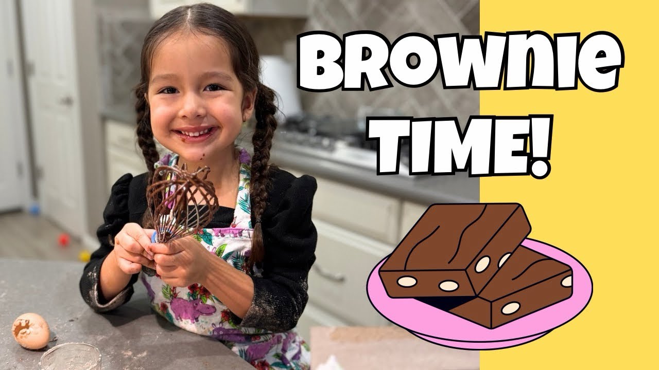 Toddler Bakes Brownies All By Herself! 🍫✨