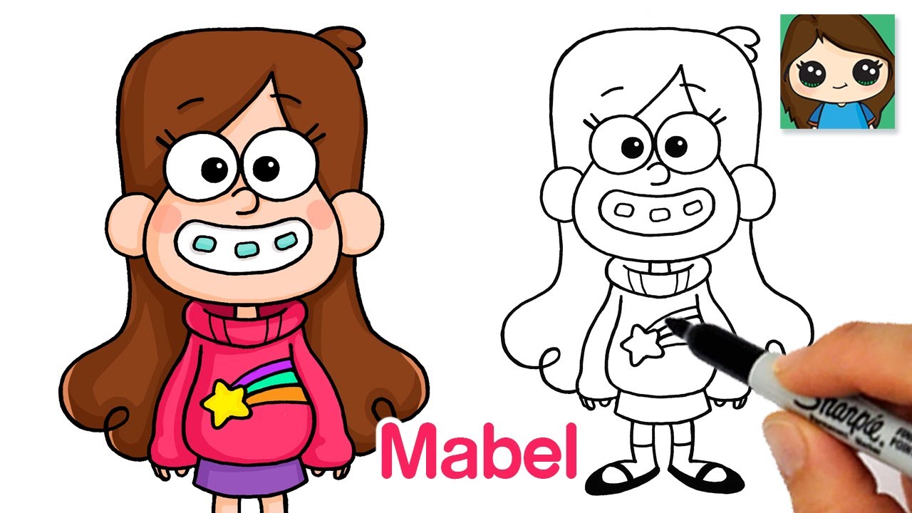 How to Draw Mabel Pines | Gravity Falls