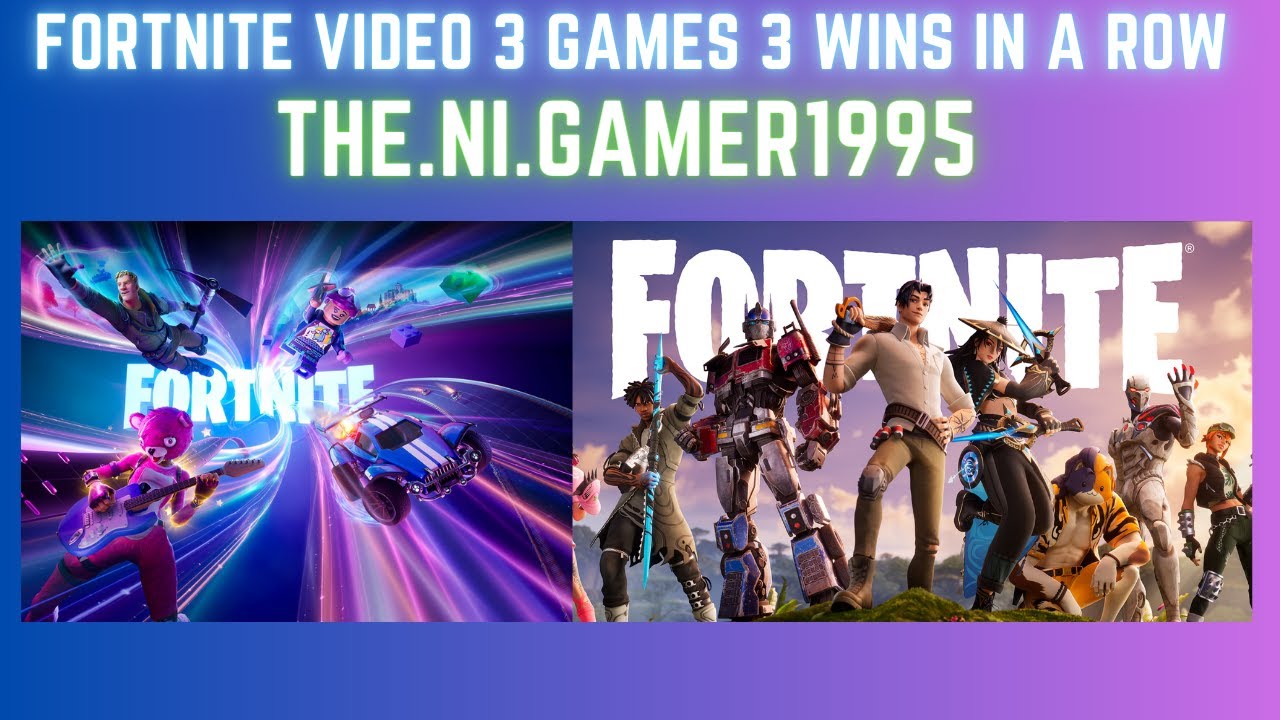 FORTNITE 1st ever session highlights from livestream! First 3 games and we got 3 wins in a row!