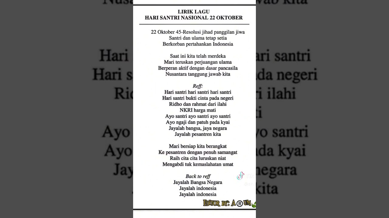 Lagu Hari santri