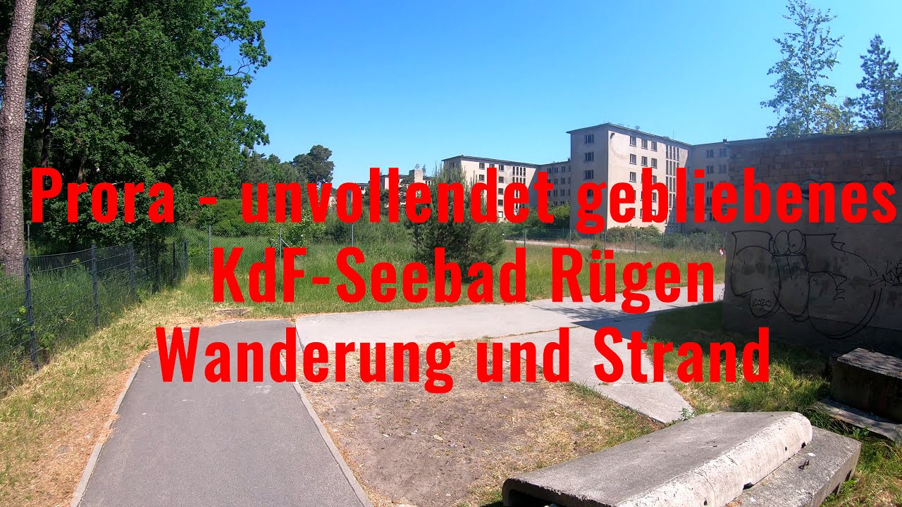 Prora - unvollendet gebliebenes KdF-Seebad R&uuml;gen Wanderung und Strand