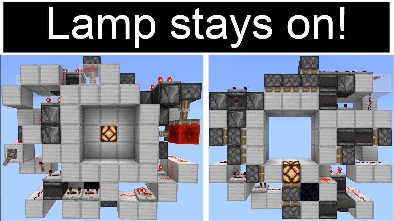 3x3 Lamp Door for Minecraft Bedrock Edition [200 Blocks!]