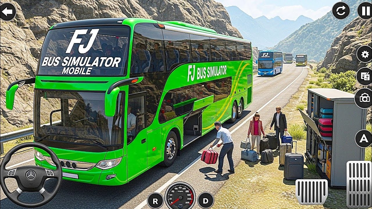 Euro Indian bus Simulator 2026 Green double decker bus Mountain🏔️long route | Android Gameplay