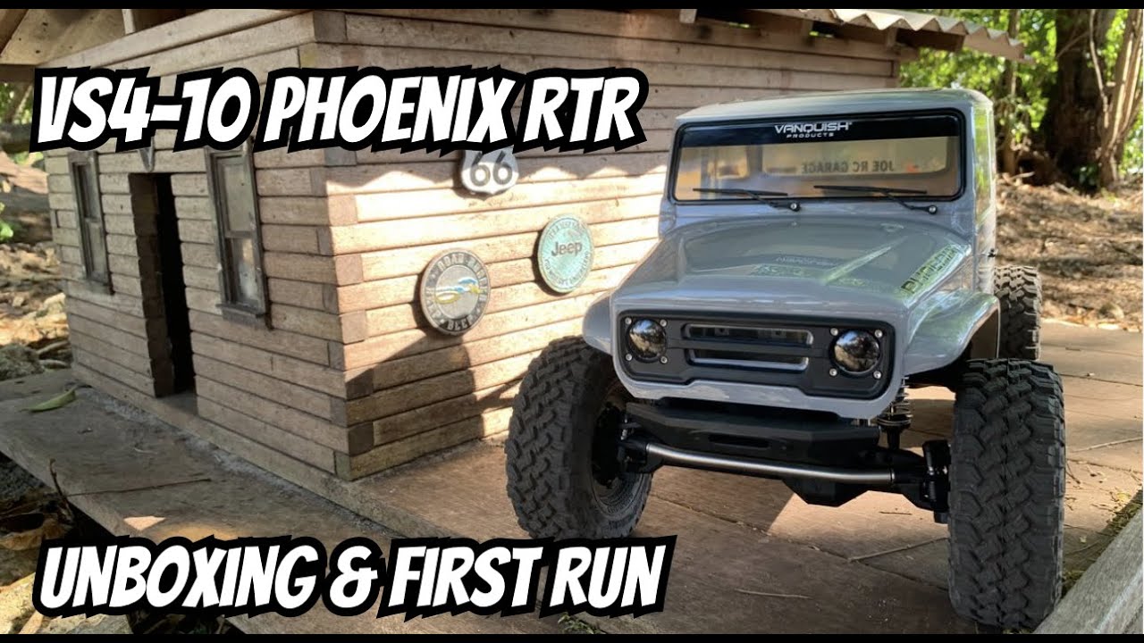 Vanquish VS4-10 Phoenix RTR Unboxing And First Run