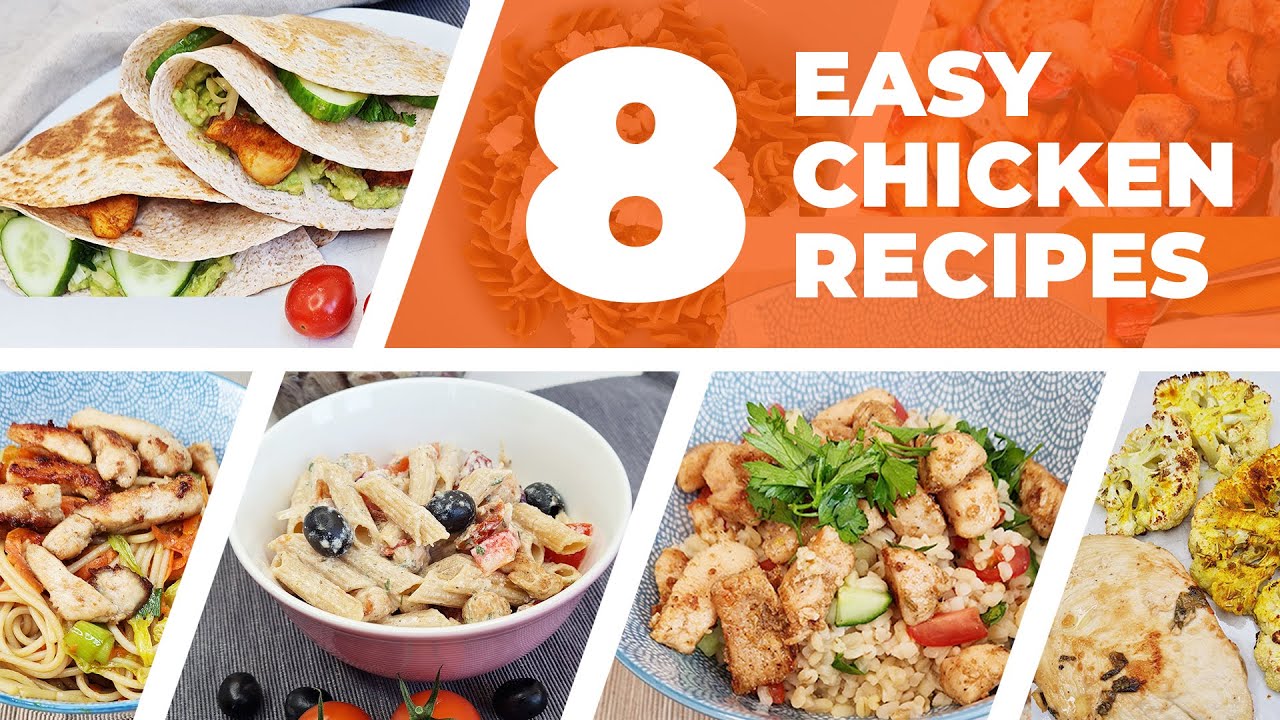 8 EASY AND HEALTHY CHICKEN RECIPES 🌮🍗