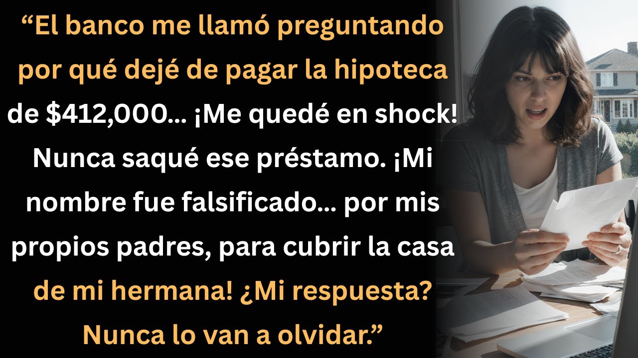 El banco me llamó por un préstamo que nunca saqué… ¡mis padres falsificaron mi nombre!.