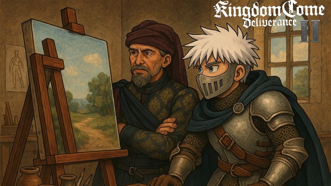 Kingdom Come Deliverance 2 part 9 exploring the new region and painting??
