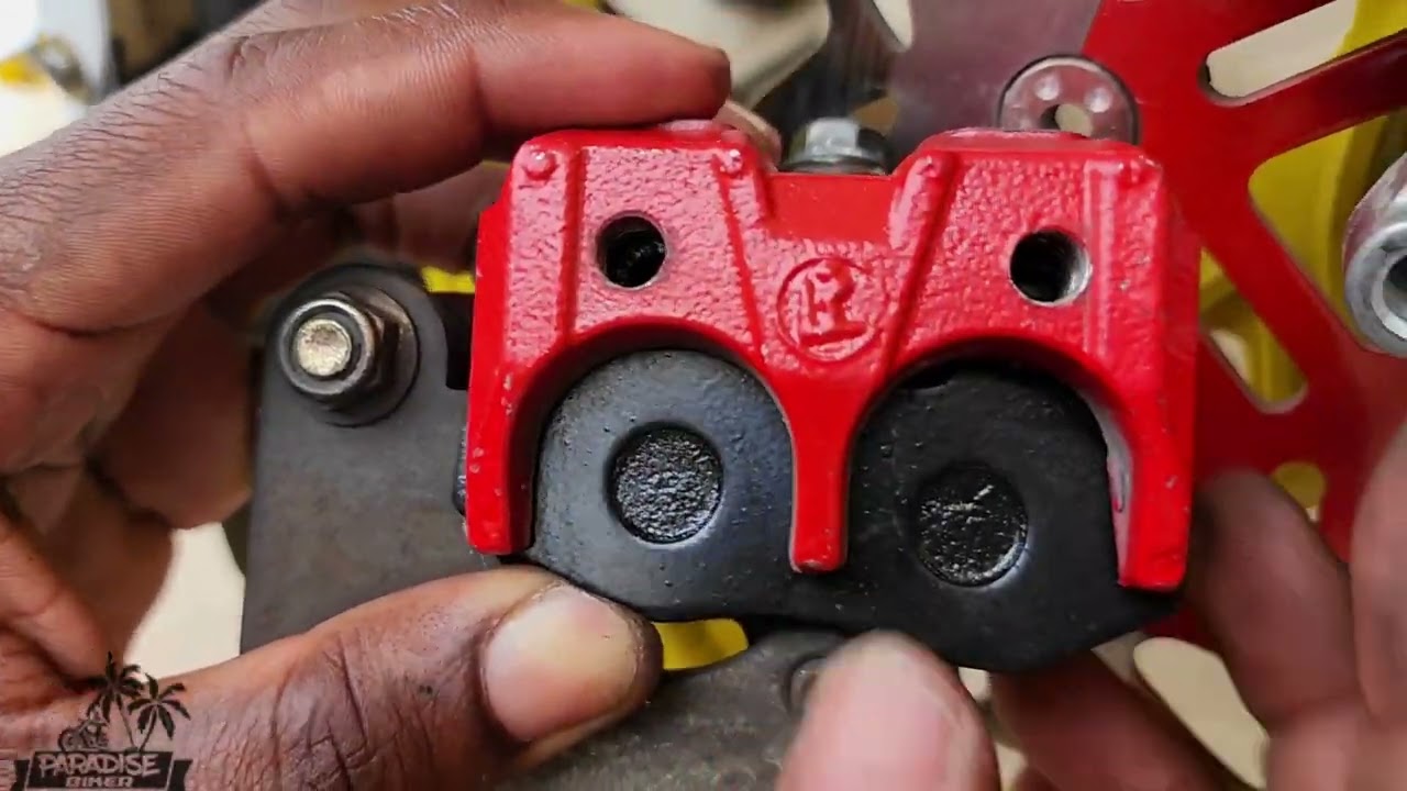 How To Change Your Front Brake Pads (Yengyeng) Bike Edition | Jamaican Bike Life 🇯🇲