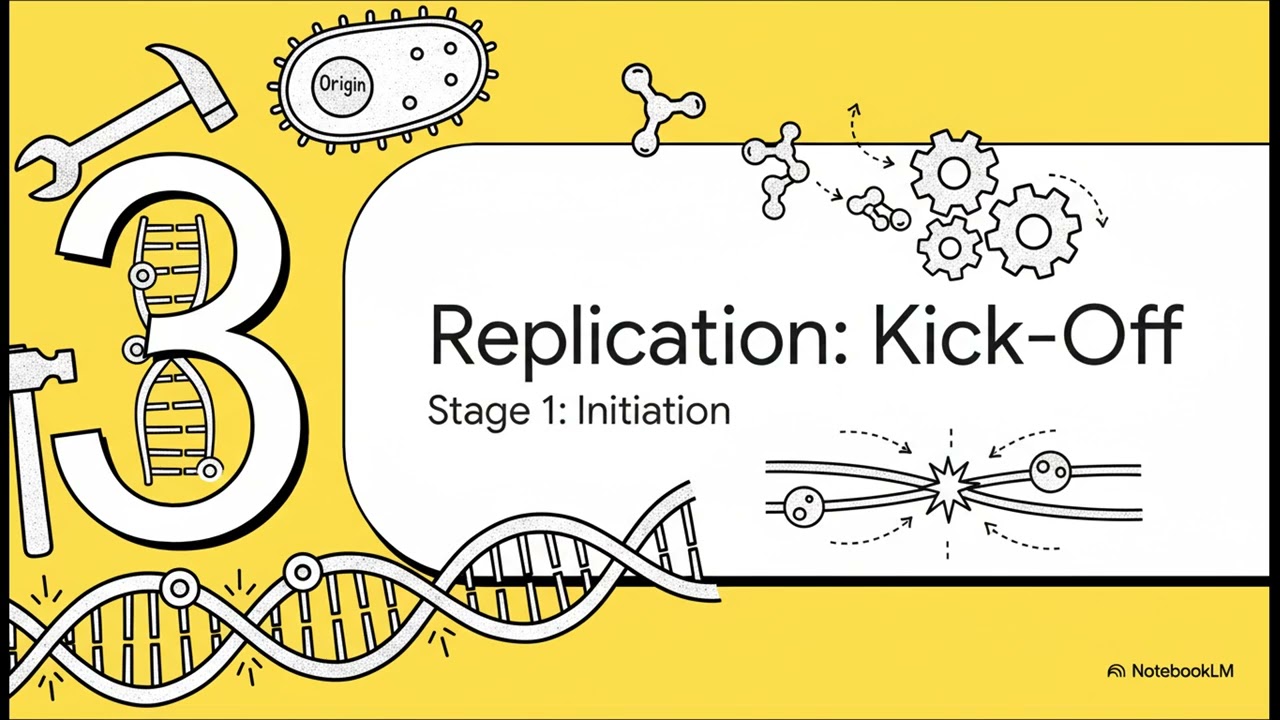 Process of DNA Replication in prokaryotes