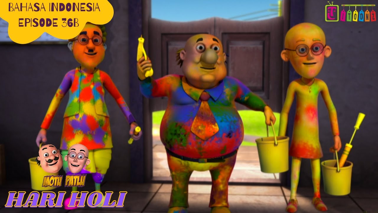Motu Patlu Series Eps 36B Full Versi - Hari Holi | Animasi Anak | Itoonz