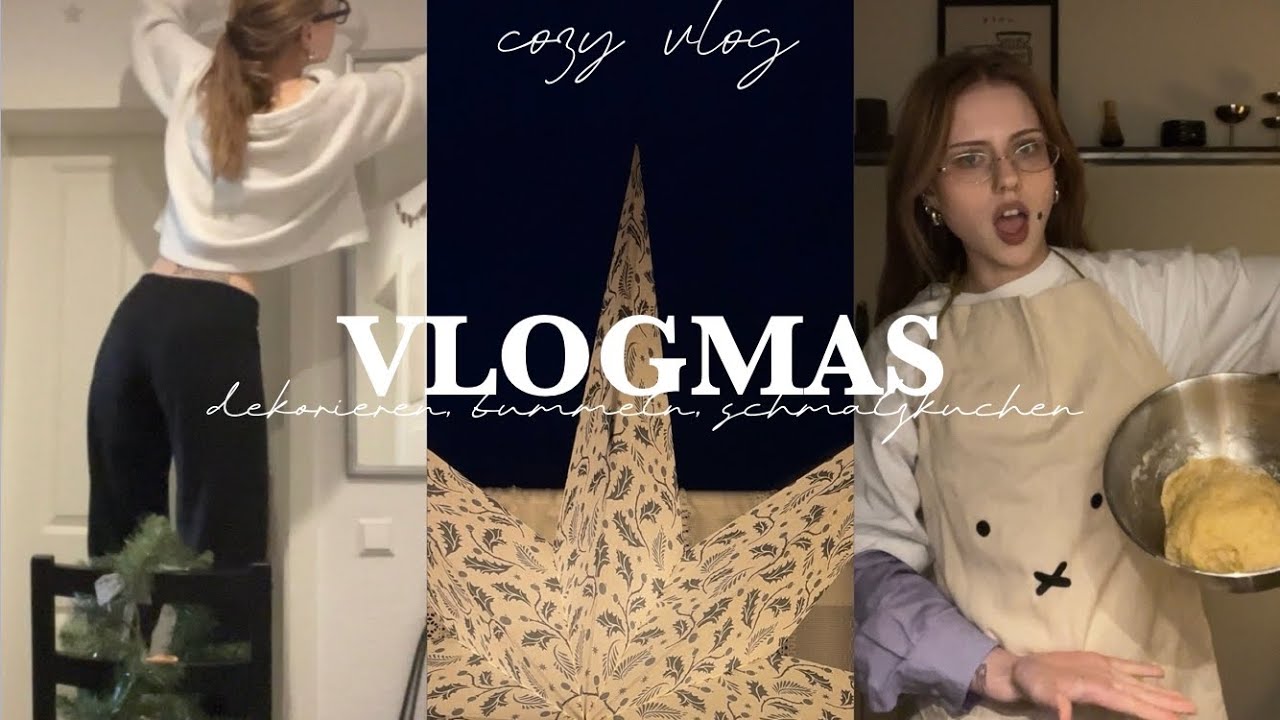 VLOGMAS 🌲 | dekorieren, shopping, backen & der erste schnee ❄️ 