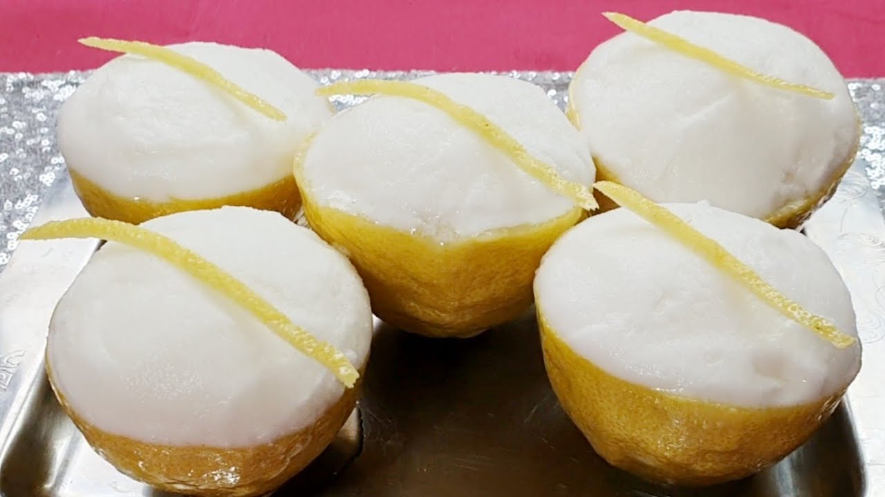 SORBETTO AL LIMONE - BUONISSIMO E CREMOSO SENZA GELATIERA - FATTO IN CASA (SENZA ALBUME CRUDO)