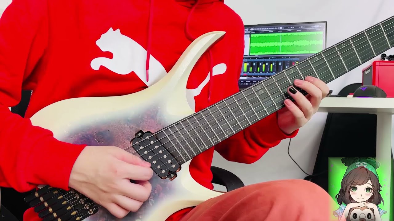 NK GUITARS NK 2021 Headless 7-string Guitar  Periphery - Scarlet