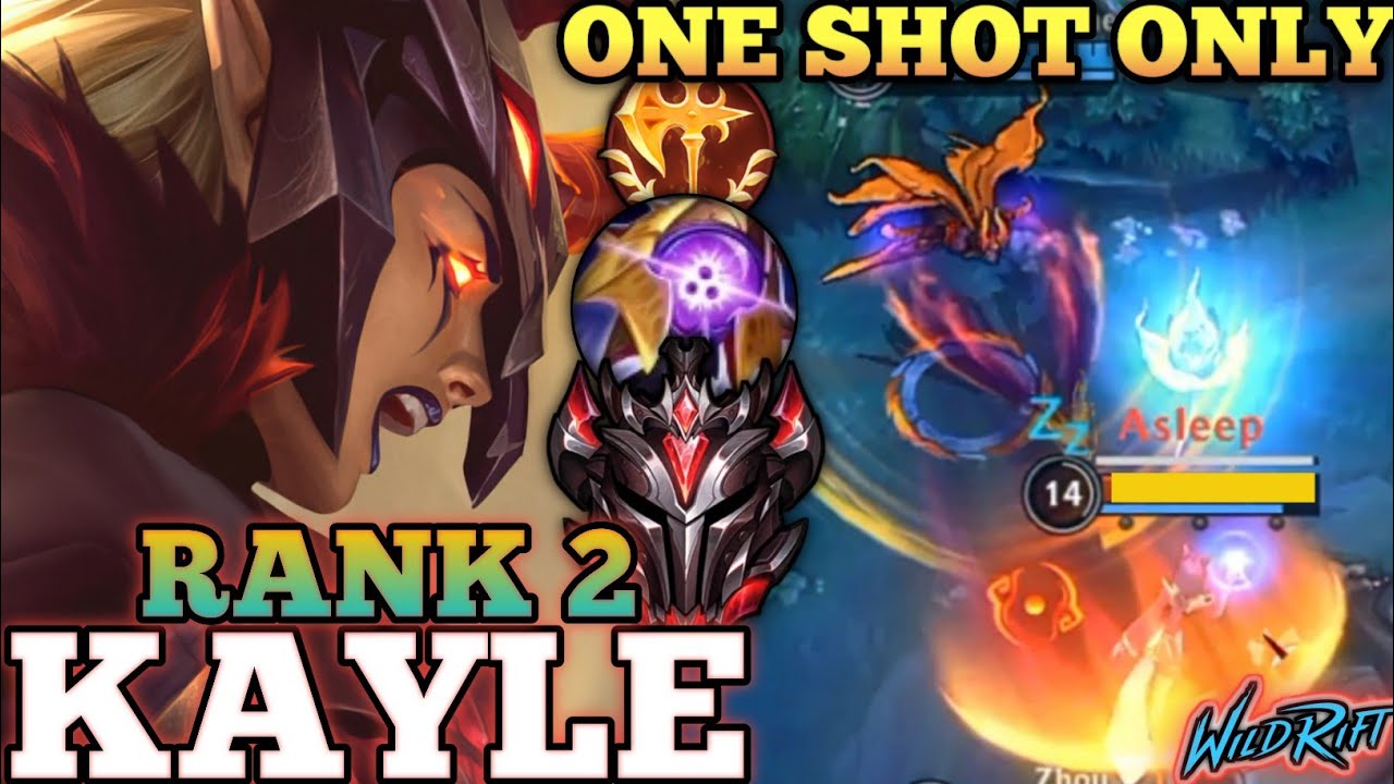 KAYLE MONSTER ONE SHOT DELETE! MIDLANE MVP PLAY - TOP 2 GLOBAL KAYLE BY Naduvani Dane - WILD RIFT