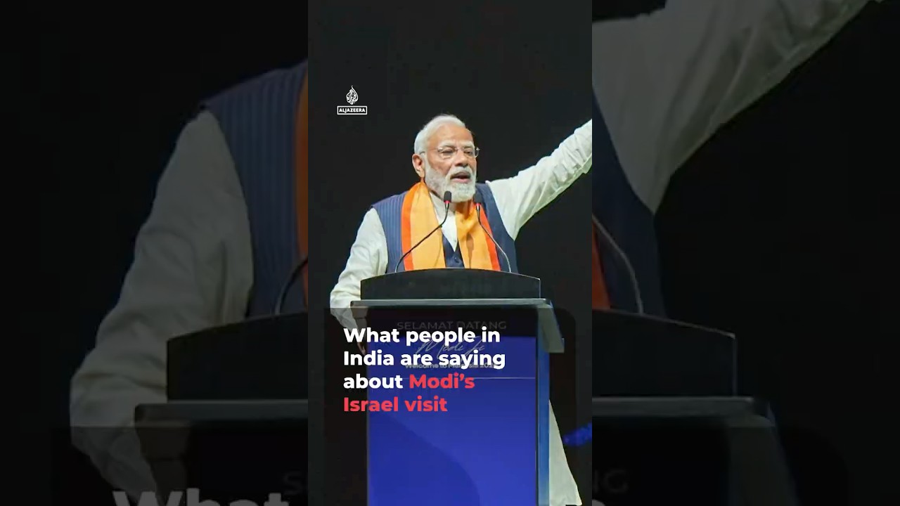 What people in India are saying about Modi&rsquo;s Israel visit | AJ #shorts