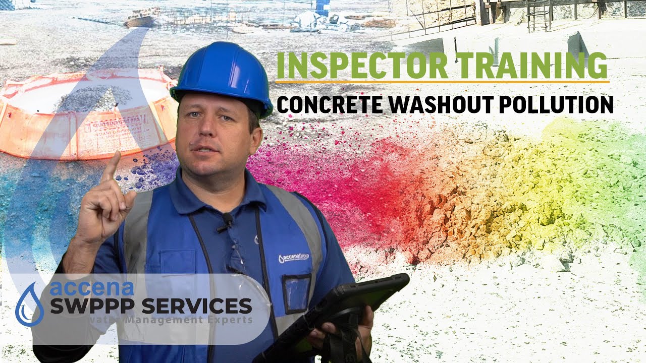 Concrete Washout Pollution - Stormwater Inspector Training