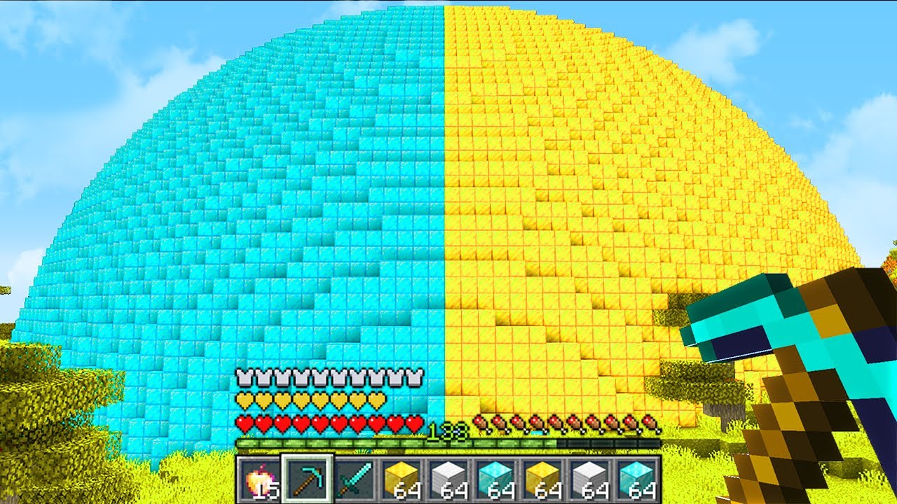 Minecraft UHC but there is unlimited DIAMONDS and GOLD at 0,0...