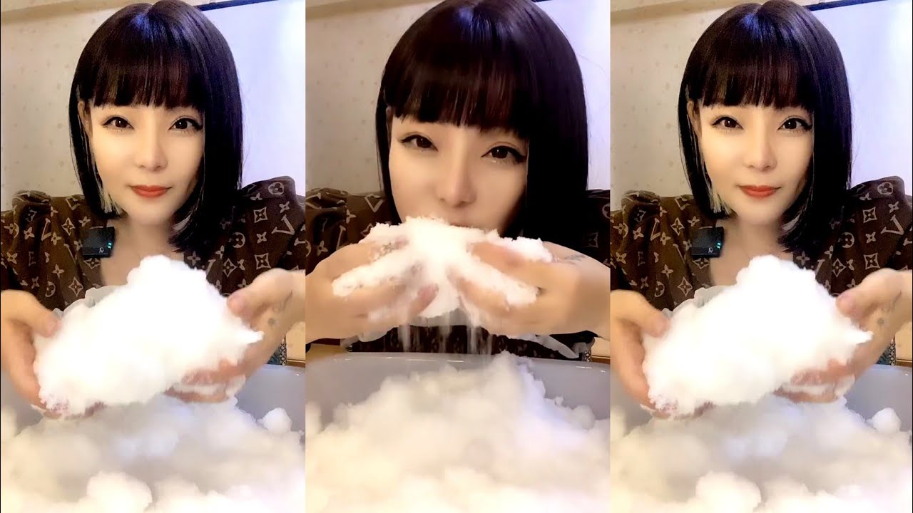 ASMR WHITE ICE EATING / ICE EATING