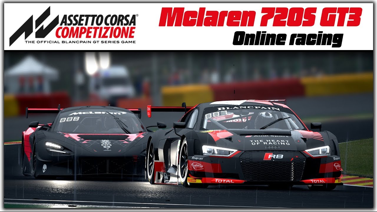 Дождик сликам не помеха. Дождевая гонка в Assetto Corsa Competizione.