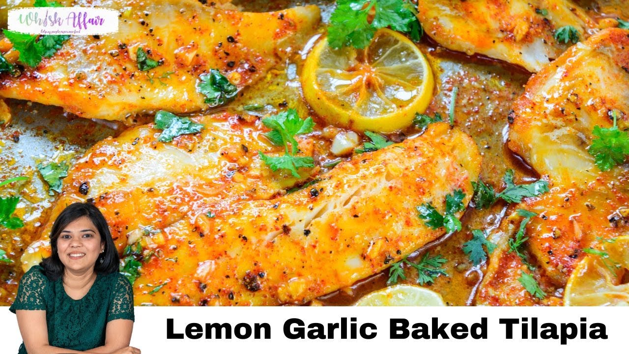 Spicy Lemon Garlic Baked Tilapia Recipe