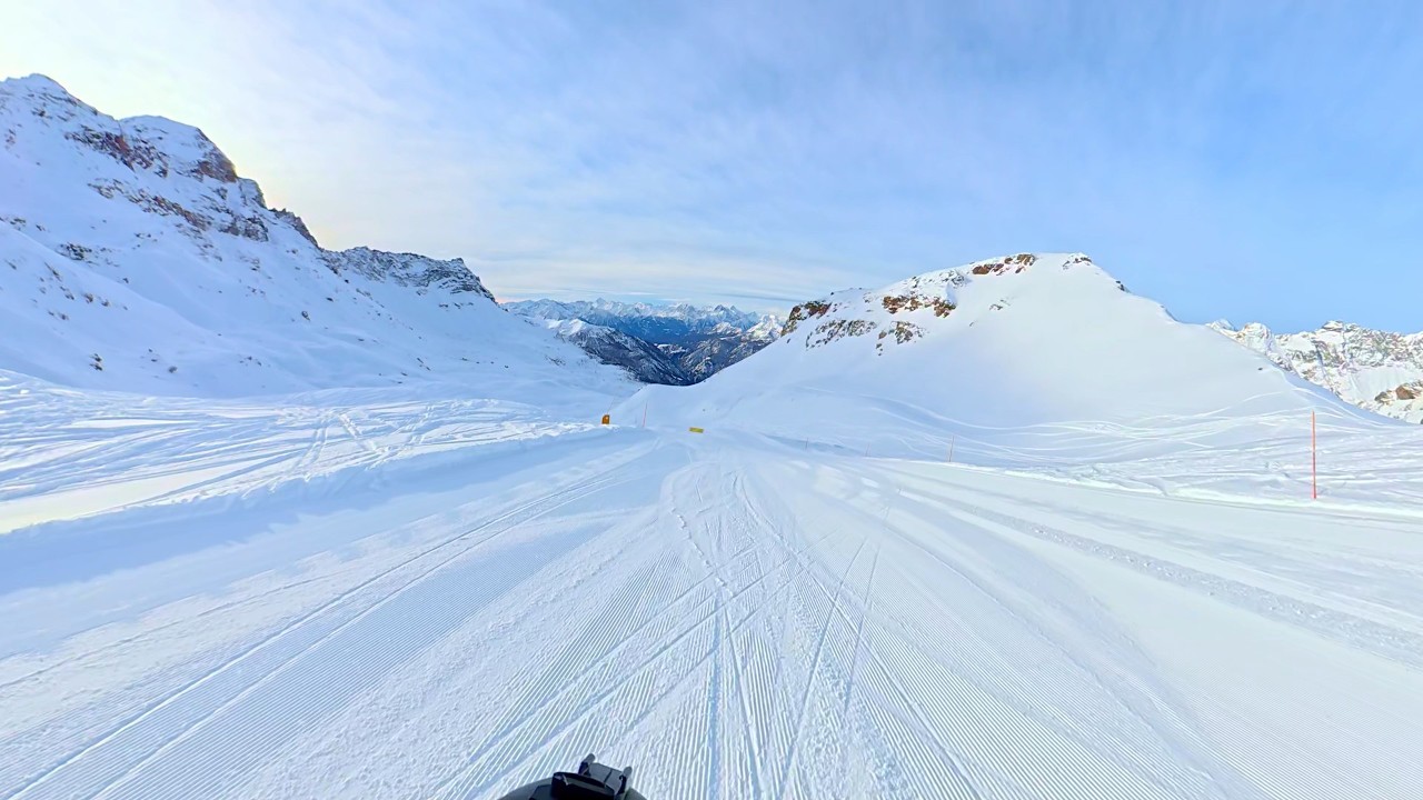 Skiing ⛷️Valtournenche Slope 1 Ski Run | 7 km | 1372 m Drop | Near Matterhorn and Cervinia