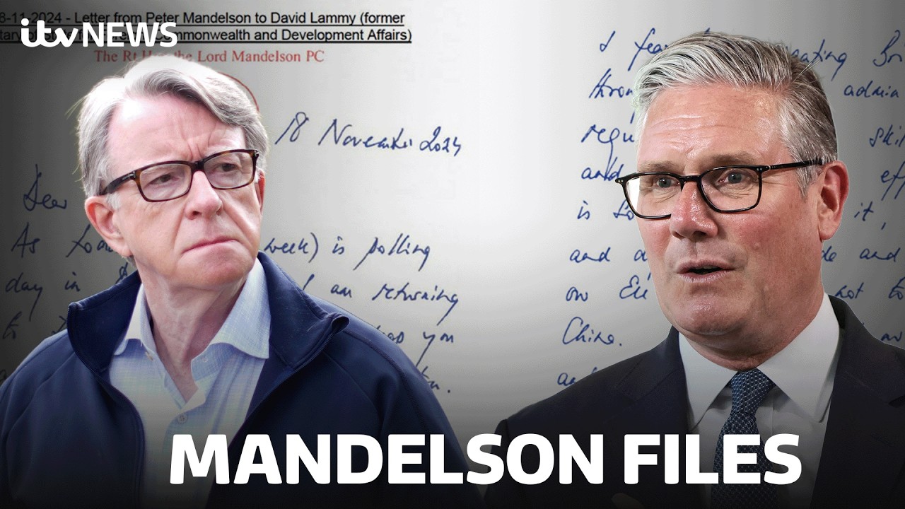 New Mandelson files reveal handwritten note from Mandelson to the government