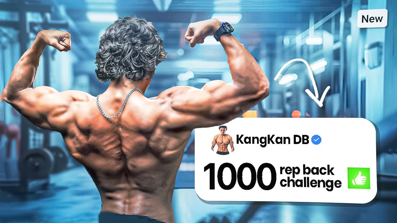 1000 REP BACK WORKOUT || Kangkan DB