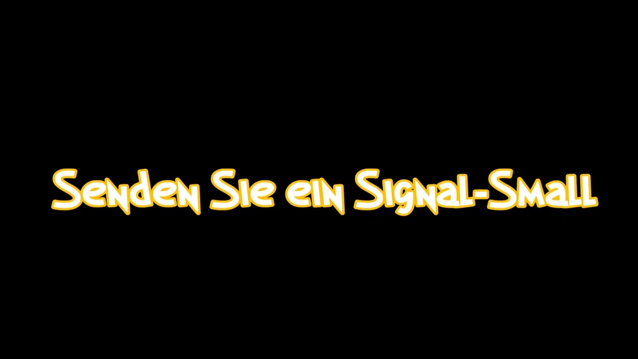 Senden Sie ein Signal Small