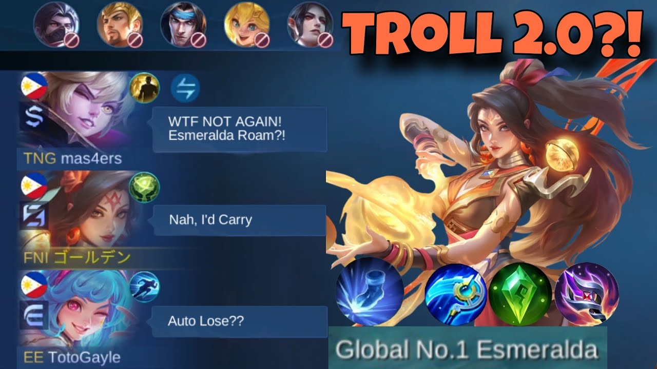 Esmeralda Roam... New META?! - Mobile Legends