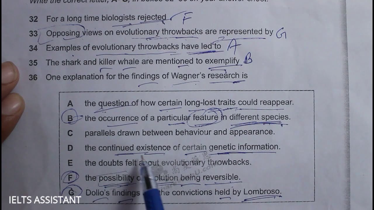 When evolution runs backwards