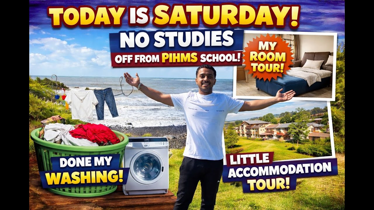 Saturday Off, No Studies, Washing Done, Little room and Accommodation Tour PIHMS NEWZEALAND