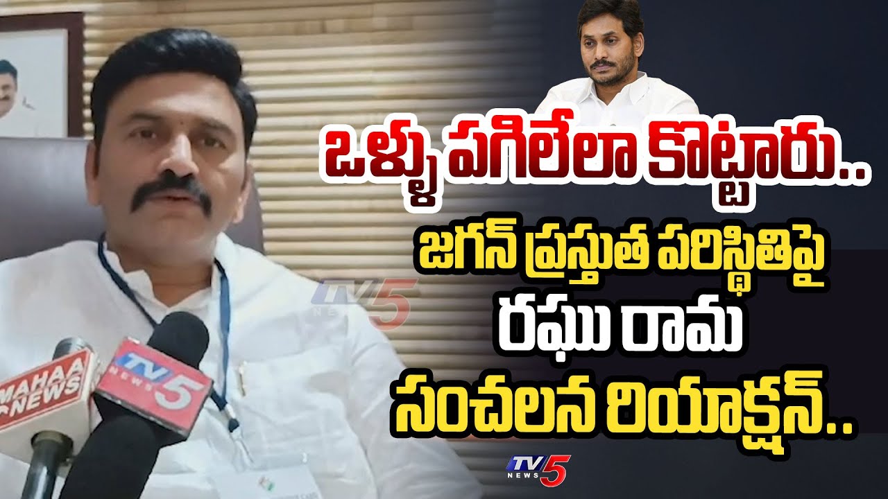 నీకుందిరా.. | Raghu Rama Krishnam Raju STRONG REACTION On YS Jagan's YSRCP Defeat | TV5 News
