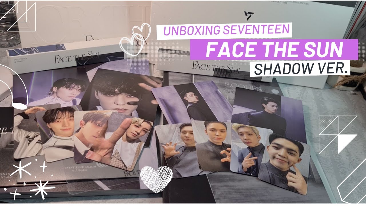 Unboxing Seventeen 세븐틴 Album ♡︎💌 | Face The Sun 'Shadow Version'
