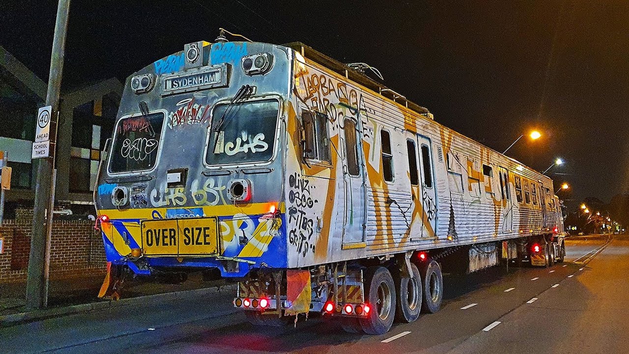 Ex-Elecrail Hitachi's Trucked to Molong NSW