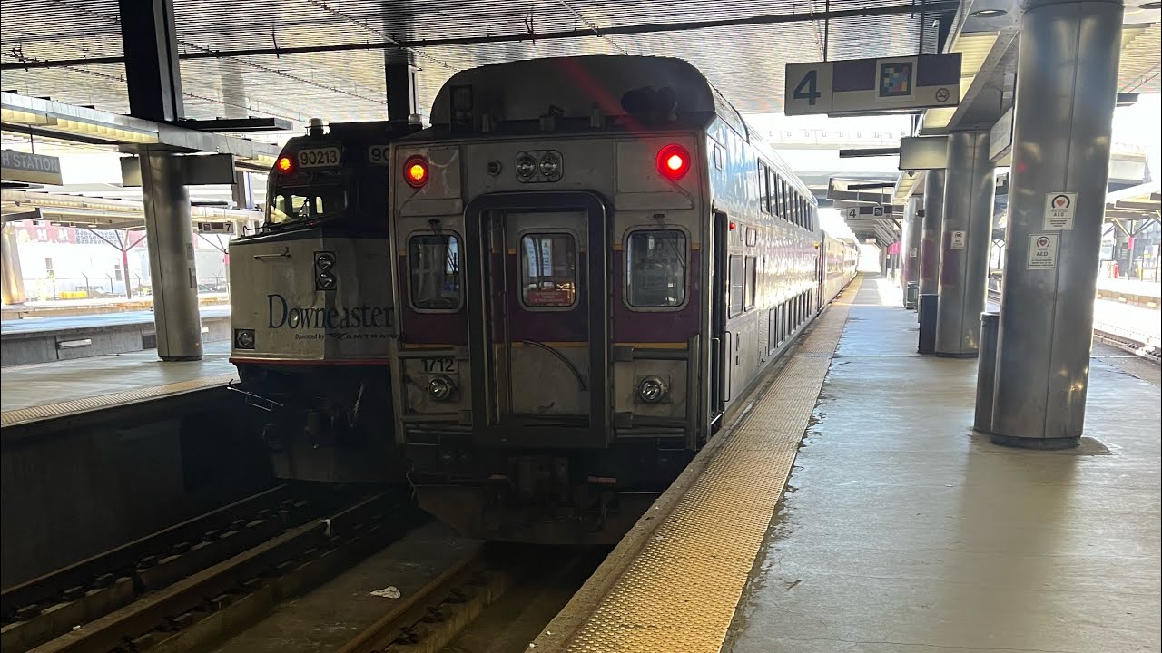 Riding MBTA commuter rail Newburyport/Rockport line train #1162 from Newburyport to North station