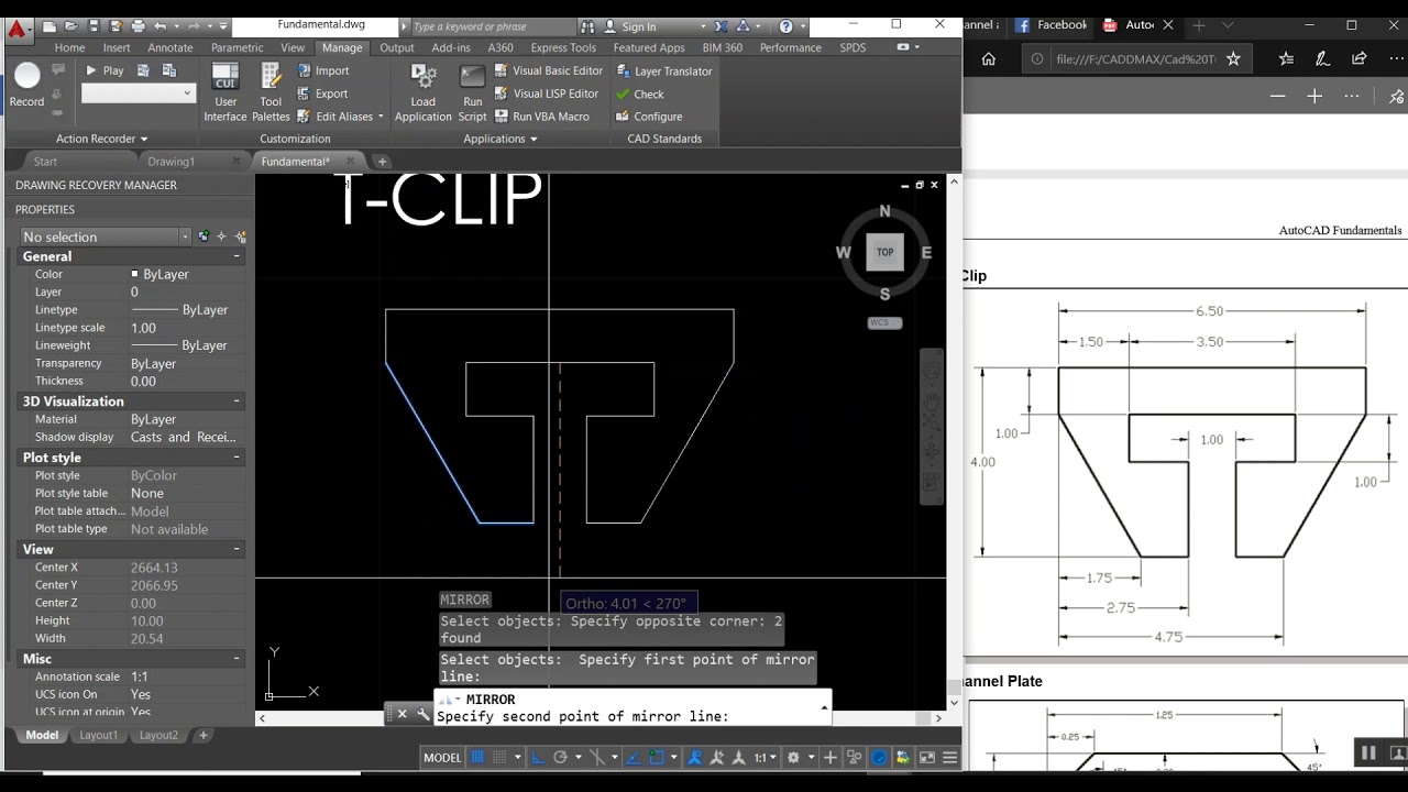 Autocad - T_Clip