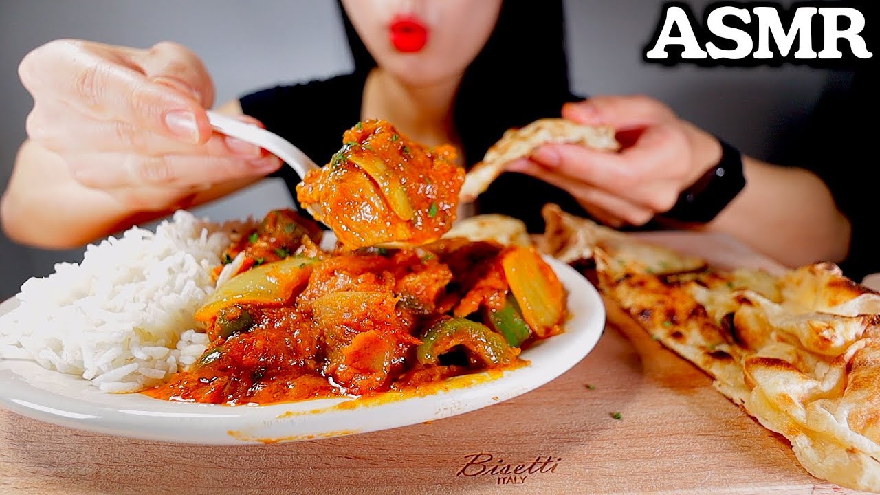 ASMR Pakistani Karahi Chicken with Naan 파키스탄 카라히 치킨과 난 (Pakistani Food)