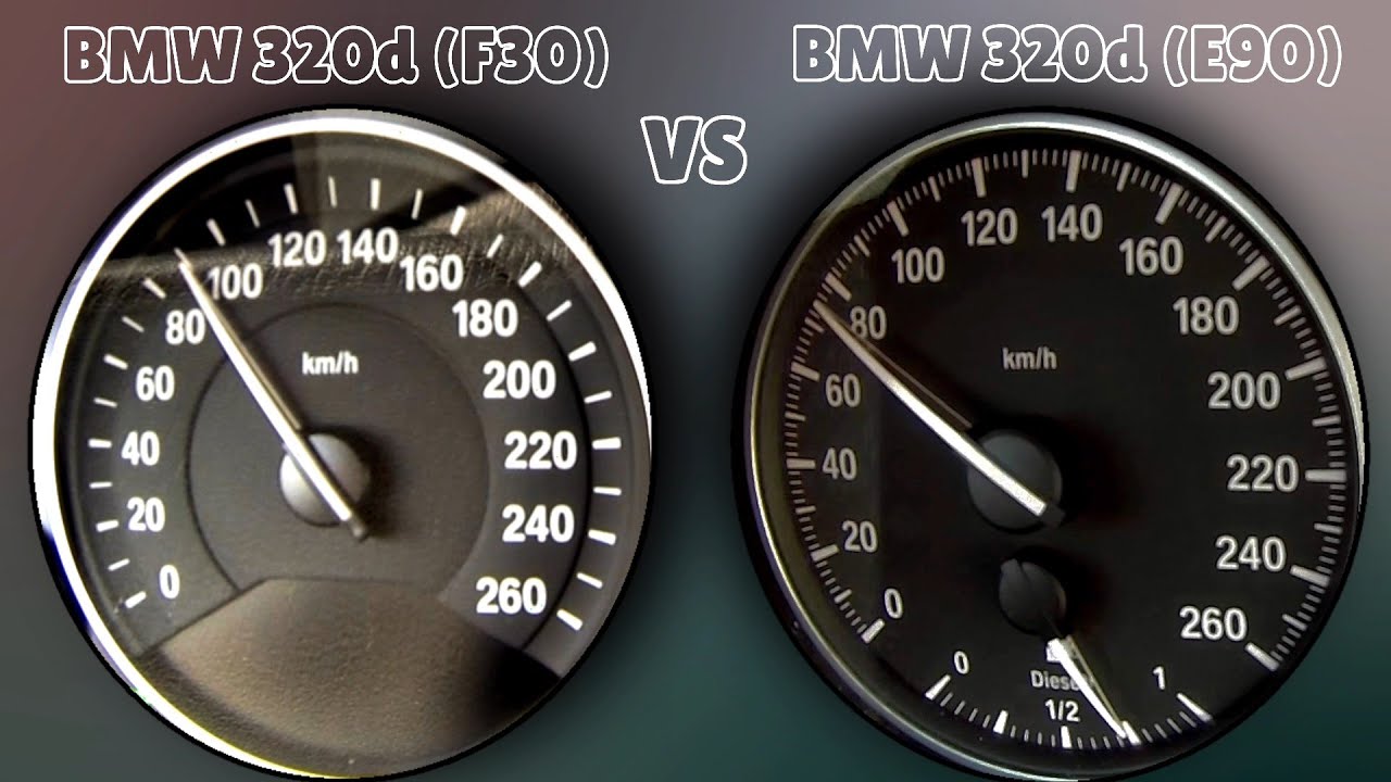 BMW 320d F30 vs BMW 320d E90 | Acceleration Test