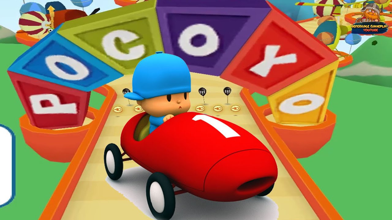 Pocoyo Racing | Angry Allien Cartoon Game Walkthrough Nintendo Wii Games
