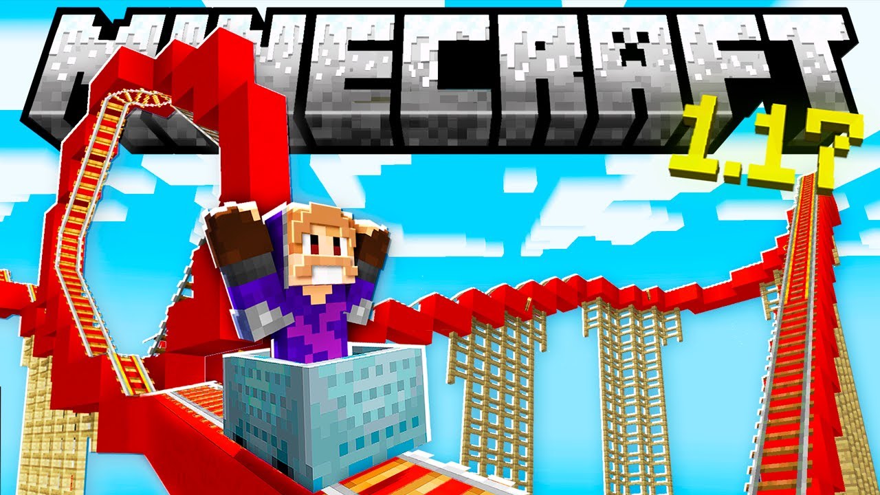 MEGA MONTANHA RUSSA COM LOOPING NO MINECRAFT 1.17 #53 CREATIVESQUAD