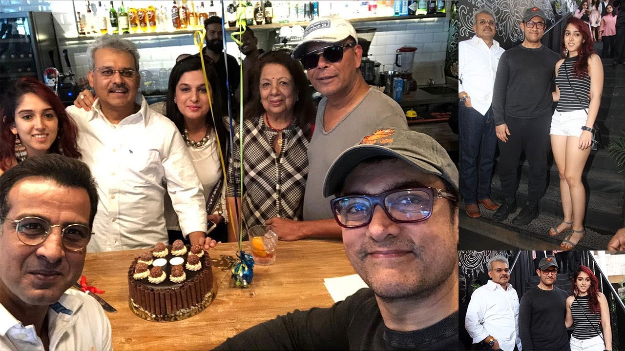 Basab Paul Celebrating 50th Birthday With Bollywood Celebs Aamir Khan & Others At Mia Cucina