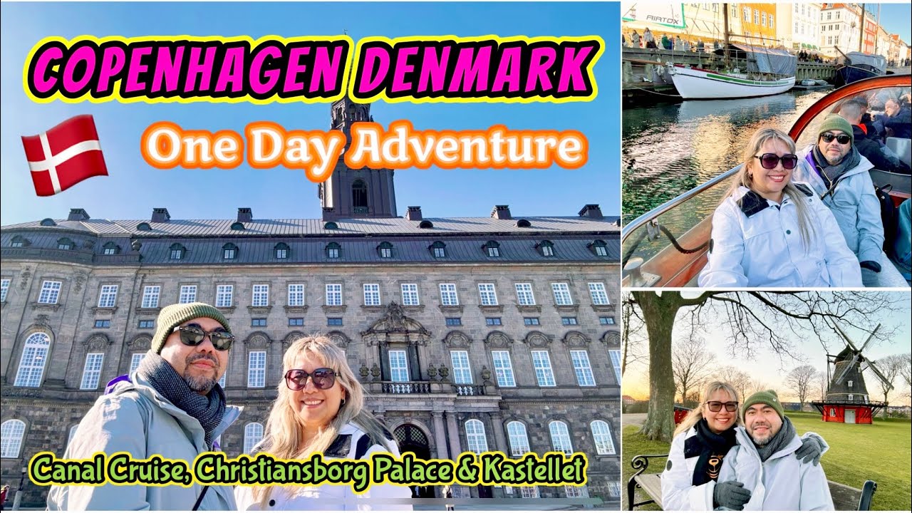 Copenhagen Denmark in 1 Day Self Guided Tour | Canal Cruise, Christiansborg Palace & Kastellet 🇩🇰