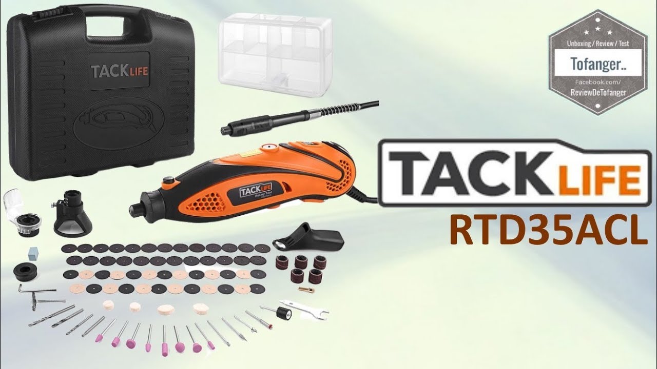 Электроинструмент TackLife - RTD35ACL - Вращающийся инструмент - 135 Вт - Распаковка