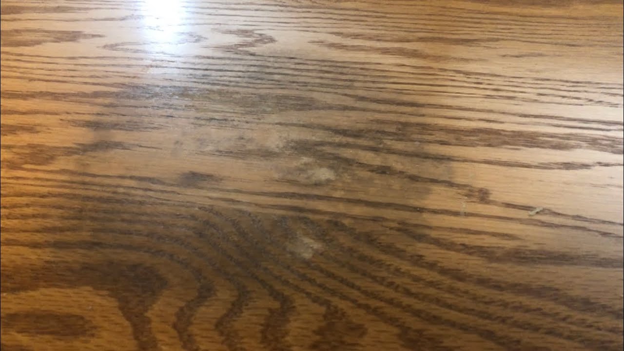 Repairing Water Damaged Solid Oak Lacquer Finished Top