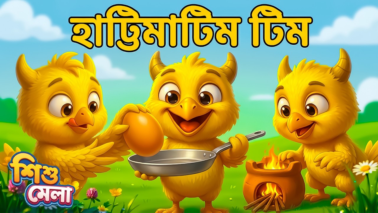 Hattimatim Tim - Tara Mathe Pare Dim | Bengali Rhymes for Children | Shishu Mela