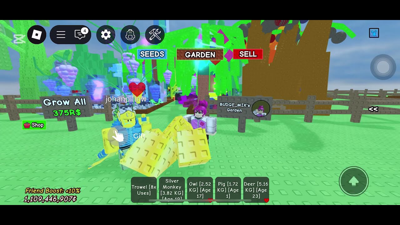 harvested my expensive fruits at Grow a garden roblox #gameplay