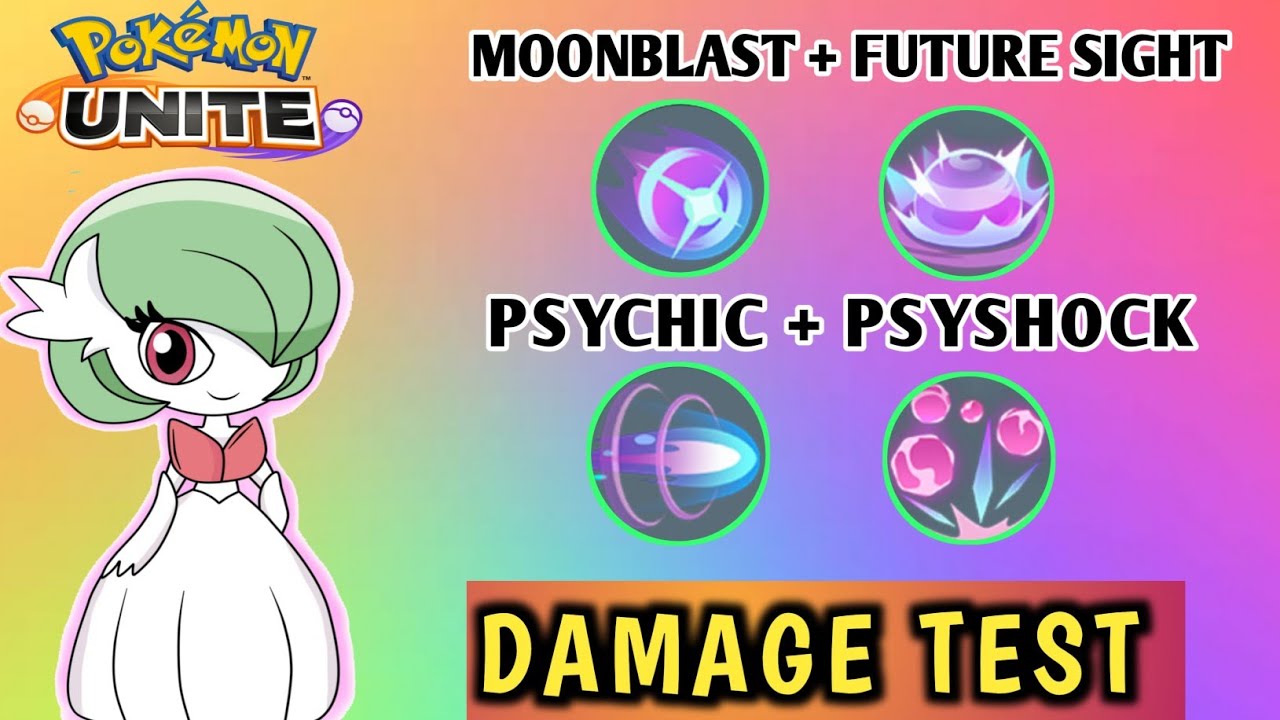 Gardevoir All moveset damage test|| Pokemon unite Gardevoir