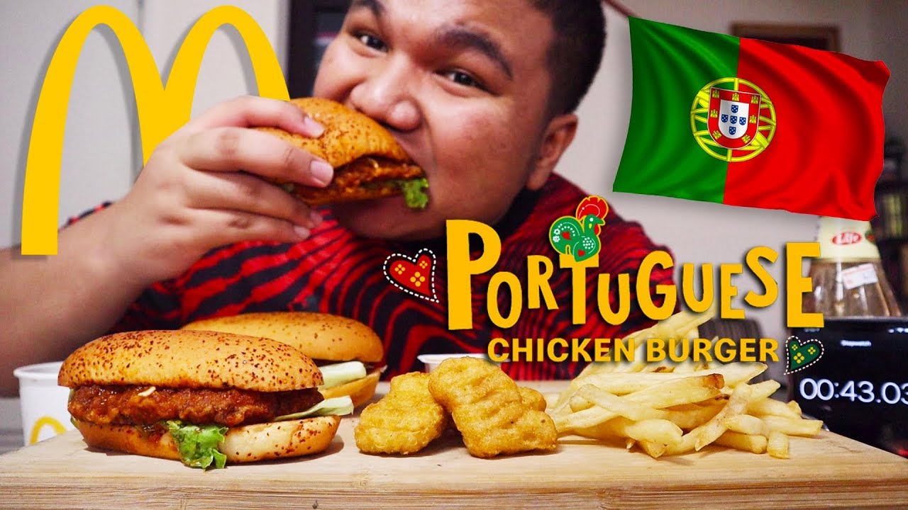 (BARU!) 2X MCD PORTUGUESE🐓 Chicken Burger Challenge! (Malaysia🇲🇾) - MUKBANG 먹방 | Eating Show